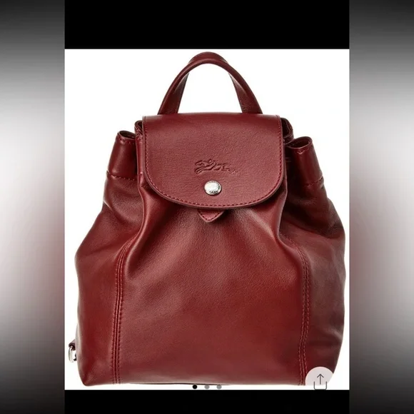 Longchamp | Bags | Longchamp Burgundy Le Pliage Cuir Xs  display picture 2